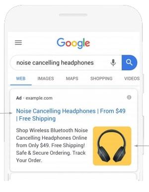 google ads beeldextensie